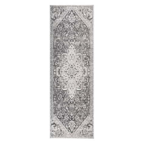 vidaXL Venkovní koberec hladce tkaný 80 x 250 cm světle šedý