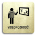 Accept Piktogram "videorozhodčí II" (80 × 80 mm) (zlatá tabulka - černý tisk bez rámečku)