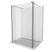 MEXEN/S Kioto Sprchová zástěna WALK-IN volněstojící 95 x 30 x 30 cm, transparent, černá 800-095-