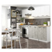 Kuchyňská skříňka OLIVIA S80 3SZ - bílá/beton