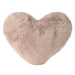 H&L Dekorační polštář Heart 40 × 40 cm, taupe