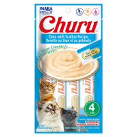 INABA Cat Churu Pyré - tuňák s hřebenatky 4 x 14 g