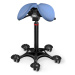 Sedlová židle Salli MultiAdjuster Barva čalounění: Kůže - modrá riflová #77237, Konstrukce: čern