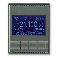 ABB Time, Time Arbo termostat pokojový antracitová 3292E-A10301 34 programovatelný