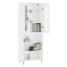 vidaXL Skříň highboard bílá 69,5 x 34 x 180 cm kompozitní dřevo