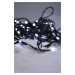 Solight LED venkovní vánoční řetěz, 200 LED, 10m, přívod 5m, 8 funkcí, IP44, studená bílá 1V06-W