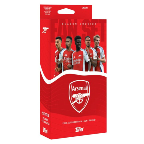 Fotbalové karty Topps 24/25 Fan Set Arsenal FC (Exclusive)