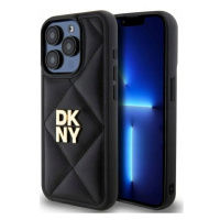 Pouzdro Pro Iphone 15 Pro Max 6.7 Dkny Quilted Stack Logo Černé Case Zadní Kryt