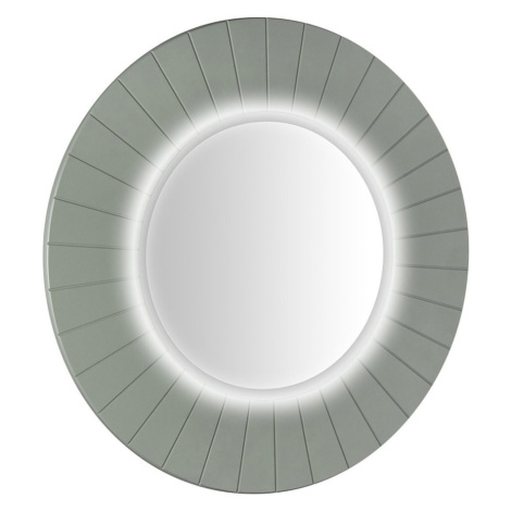 SAPHO LUMIRO STRIP kulaté zrcadlo s LED osvětlením v rámu ø 90cm, verde LR950-4444S