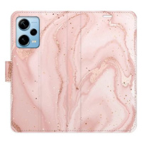 iSaprio flip pouzdro RoseGold Marble pro Xiaomi Redmi Note 12 Pro+ 5G