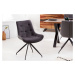 LuxD Designové židle Amiyah tmavě šedá-černá