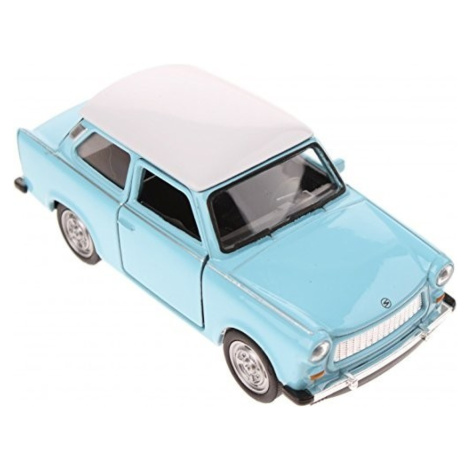 Kovový model 1:60 trabant modrý