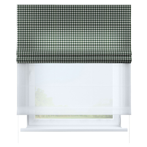 Dekoria Římská roleta Duo, zelená a bílá, Christmas, 144-34