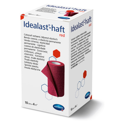 Hartmann Idealast-haft color 10 cm x 4 m obinadlo elastické červené