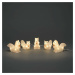 Exihand Veverky 6287-103, 5 kusů, 40 teplých bílých LED, výška 12 cm