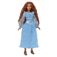 Mattel disney malá mořská víla ariel v modrých šatech, hlx09