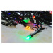 Solight LED venkovní vánoční řetěz, 200 LED, 20m, přívod 5m, 8 funkcí, časovač, IP44, vícebarevn