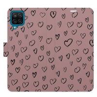 iSaprio Flip pouzdro Heart Dark 02 pro Samsung Galaxy A12