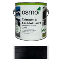 OSMO Zahradní a fasádní barva na dřevo 2.5 l Hluboce černá 7505