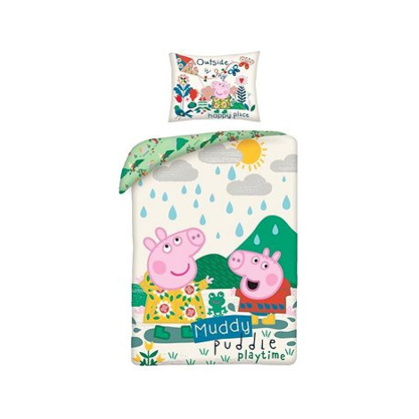Peppa Pig playtime Bavlna, 140×200, 70×90 cm Halantex