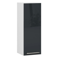 Kuchyňská skříňka OLIVIA W30 H720 - bílá/grafit lesk