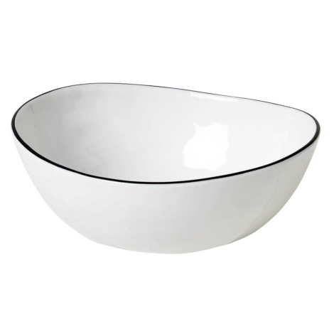 Miska 17 cm Broste SALT - bílá/černá Broste Copenhagen