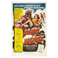 Ilustrace Man Beast 1956, 26.7 × 40 cm