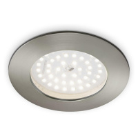 BRILONER LED vestavné svítidlo, pr. 10 cm, 10,5 W, matný nikl IP44 BRI 7206-012