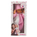 Hamiro panenka miminko 40cm pevné tělíčko růžovo-bílý obleček v krabici
