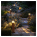 Les Jardins LED solární osvětlení Tekura, teak přírodní/šedá