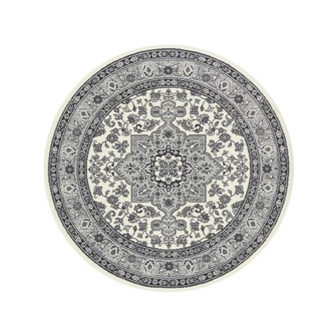 Kruhový koberec Mirkan 104107 Cream/Grey 160 × 160 o cm