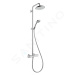 Hansgrohe 27188000 - Sprchový set Showerpipe s termostatem, 22 cm, 4 proudy, EcoSmart 9 l/min, c