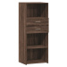 vidaXL Skříň highboard hnědý dub 45 x 42,5 x 124 cm kompozitní dřevo