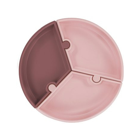 MINIKOIOI Puzzle silikonový s přísavkou - Pink / Rose