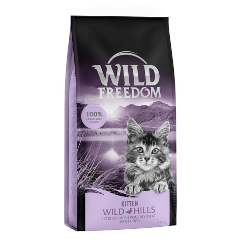 Wild Freedom granule, 6,5 kg - 10 % sleva - Kitten „Wild Hills“ –⁠ s kachním masem