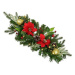 DOMMIO Girlanda s červenou poinsetií 10 × LED, 60 × 25 cm