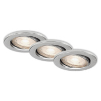 Briloner Briloner 7144-039-Sada 3xLED Koupelnové podhledové svítidlo 1xGU10/4W/230V IP23