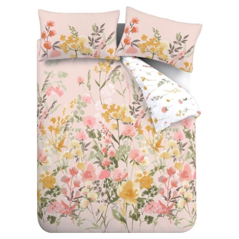 Růžové povlečení na dvoulůžko 200x200 cm Countryside Floral – Catherine Lansfield