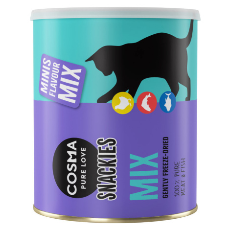 Výhodné balení Cosma Snackies Minis - 3 x mix: kuřecí, tuňák, losos (390 g)