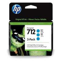 HP 3ED77A č. 712 azurová multipack