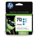 HP 3ED77A č. 712 azurová multipack