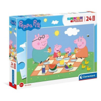 CLEMENTONI Prasátko Peppa MAXI 24 dílků