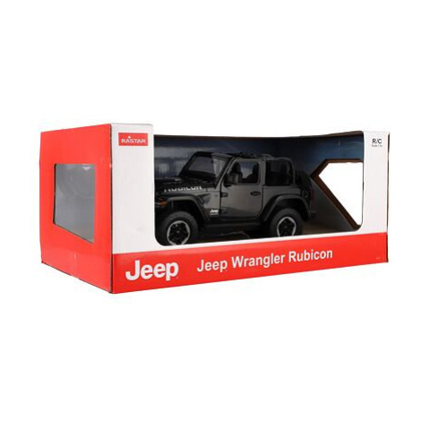 TEDDIES Auto RC Jeep Wrangler Rubicon černý plast 29cm 2,4GHz na dálk. ovl. na baterie