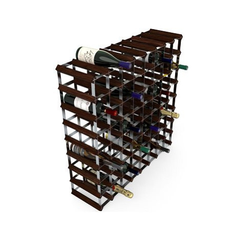 RTA Stojan na víno na 72 lahví, tmavá borovice - pozinkovaná ocel / rozložený