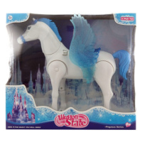 LAMPS Kůň modrý s hýbajícími křídly