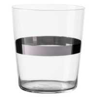Poháry Tumbler s pruhem v platinové barvě 440 ml set 6 ks – 21st Century Glas Lunasol META Glass