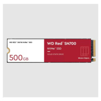 WD RED SSD NVMe 500GB PCIe SN700, Geb3 8GB/s, (R:3430/W:2600 MB/s) TBW 1000