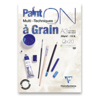 Blok Clairefontaine Paint on Grain A3, 20 listů, 250g Clairefontaine