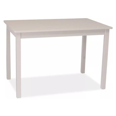 Jídelní stůl FIORD B – kompaktní bílý jídelní stůl 80×60 cm z MDF a masivu