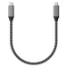 Satechi USB4 C-To-C Braided Cable 40 Gbps 25cm - Grey